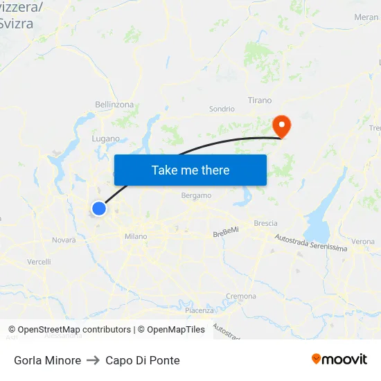 Gorla Minore to Capo Di Ponte map