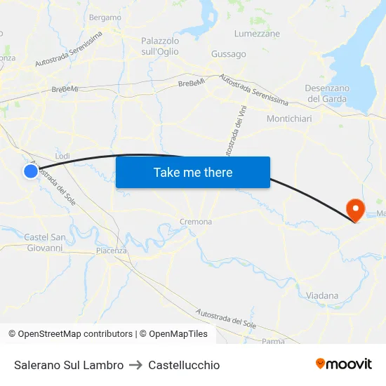 Salerano Sul Lambro to Castellucchio map