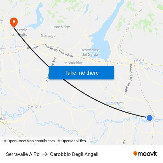 Serravalle A Po to Carobbio Degli Angeli map