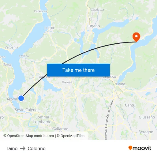 Taino to Colonno map