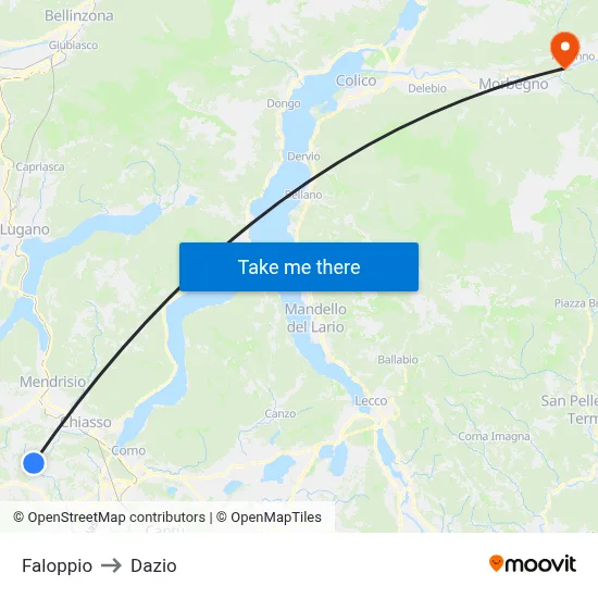 Faloppio to Customs map