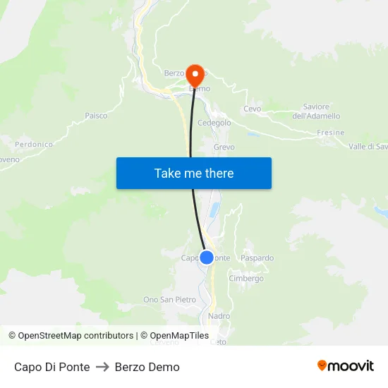 Capo Di Ponte to Berzo Demo map