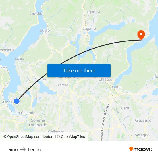 Taino to Lenno map