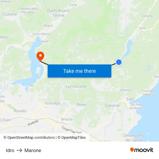Hydro to Marone map
