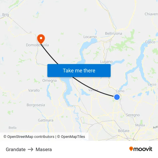 Grandate to Masera map