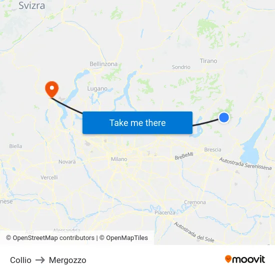 Collio to Mergozzo map