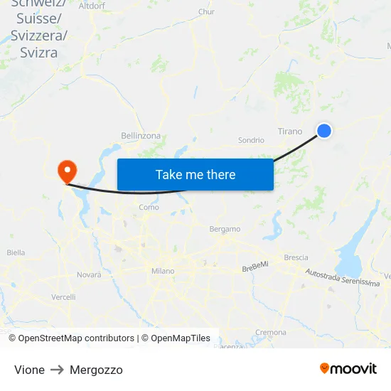 Vione to Mergozzo map