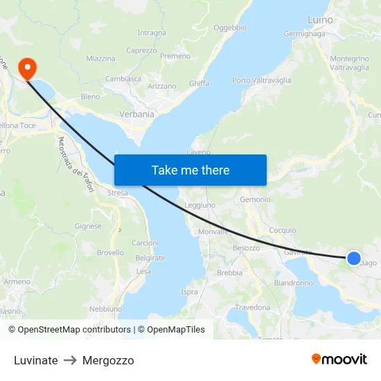Luvinate to Mergozzo map