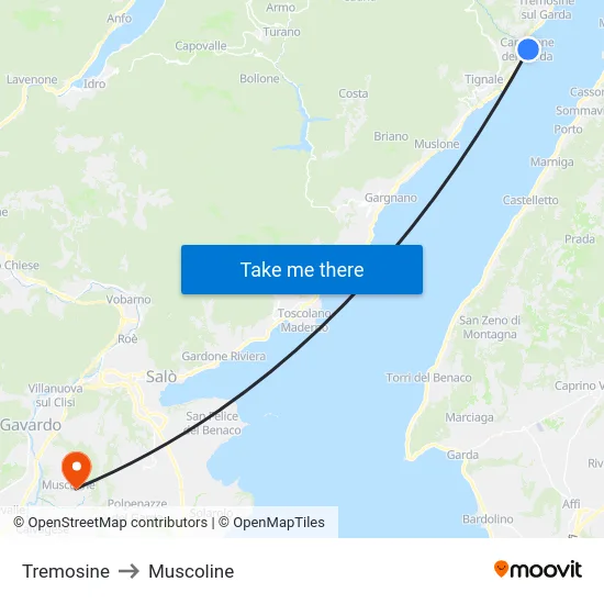 Tremosine to Muscoline map