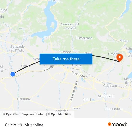 Soccer to Muscoline map