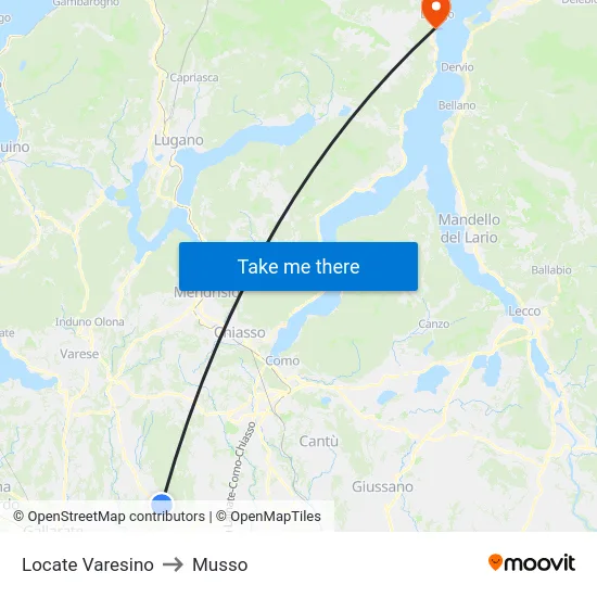 Locate Varesino to Musso map