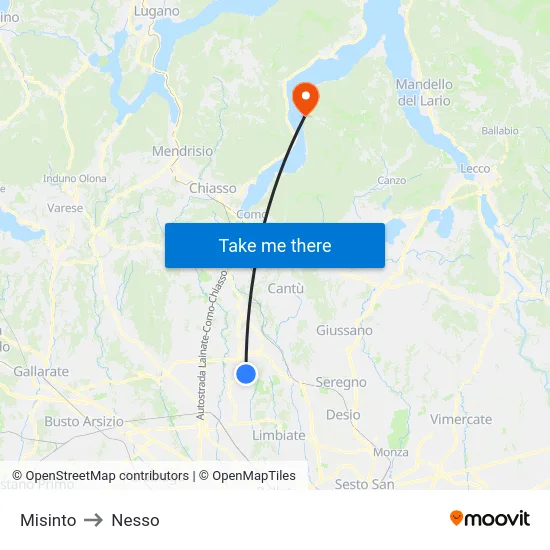 Misinto to Nesso map