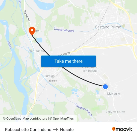 Robecchetto Con Induno to Nosate map