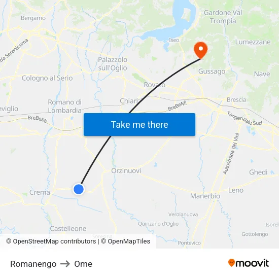 Romanengo to OME map