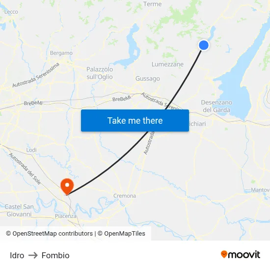 Hydro to Fombio map