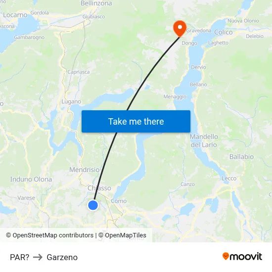 Parre to Garzeno map