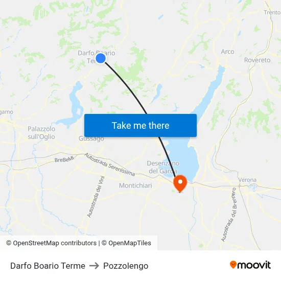 Darfo Boario Terme to Pozzolengo map