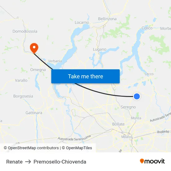 Renate to Premosello-Chiovenda map