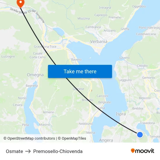 Osmate to Premosello-Chiovenda map