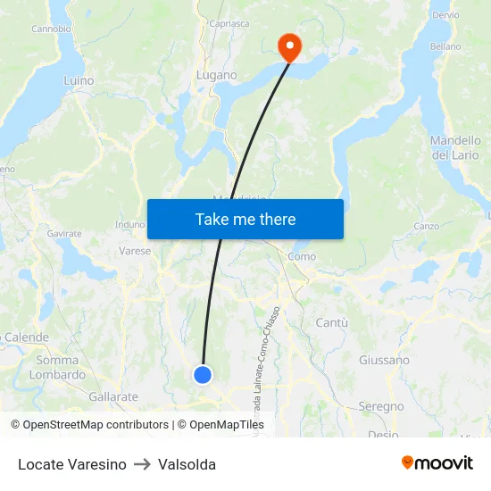 Locate Varesino to Valsolda map