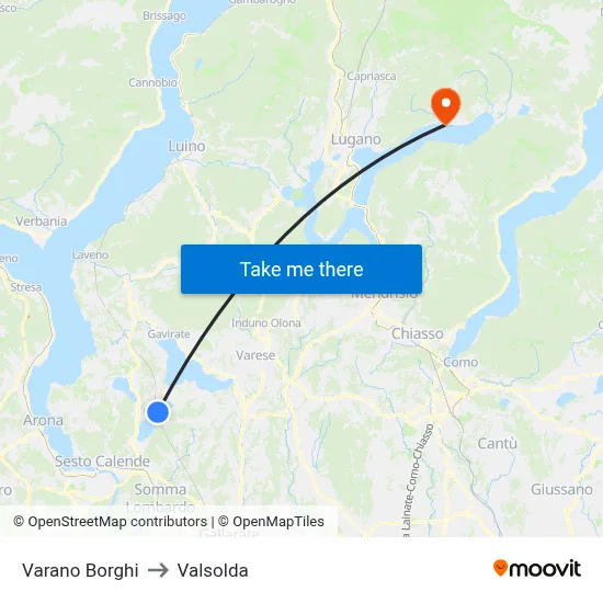 Varano Borghi to Valsolda map