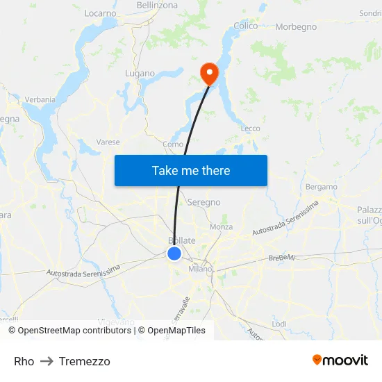 Rho to Tremezzo map