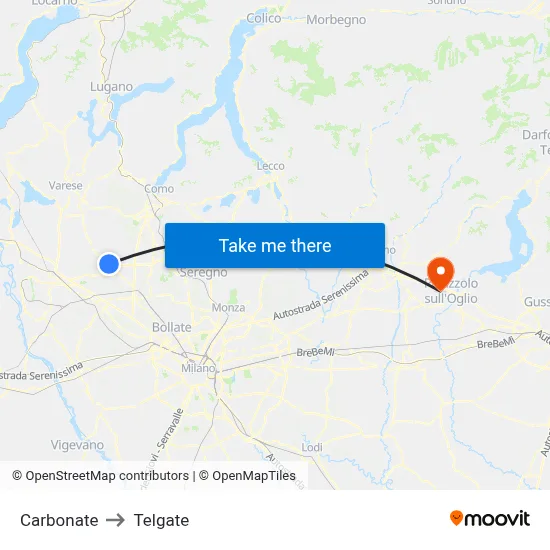 Carbonate to Telgate map