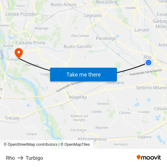 Rho to Turbigo map