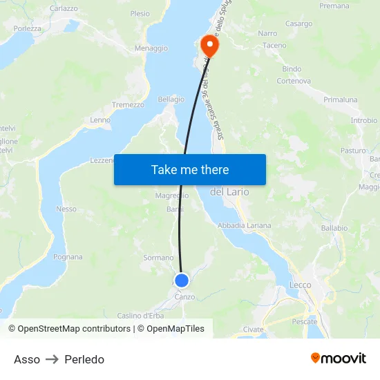 Asso to Perledo map