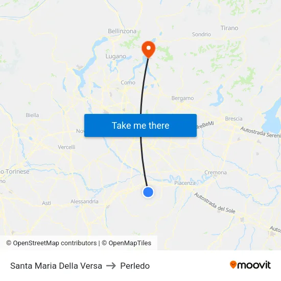 Santa Maria Della Versa to Perledo map