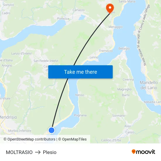 MOLTRASIO to Plesio map