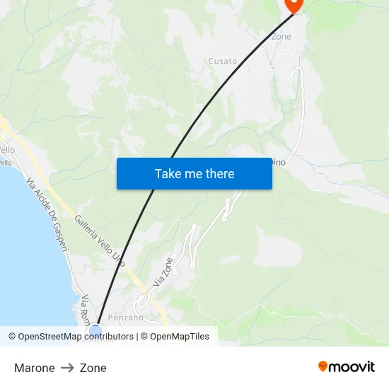 Marone to Zone map