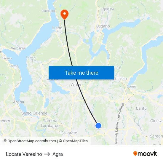 Locate Varesino to Agra map