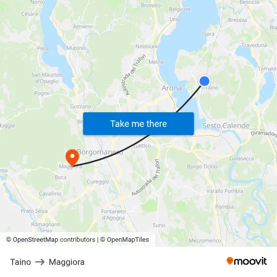 Taino to Maggiora map