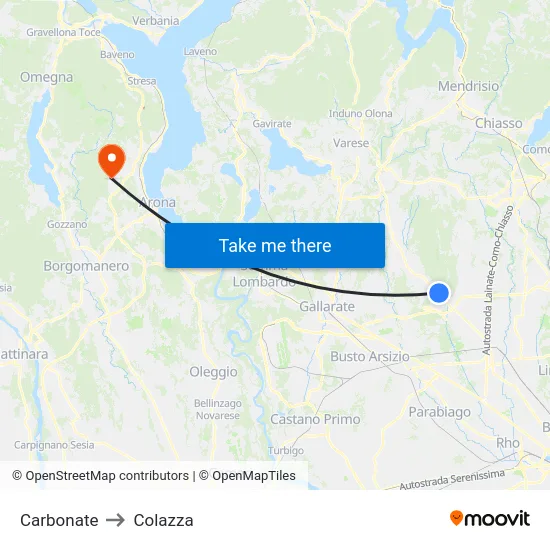 Carbonate to Colazza map