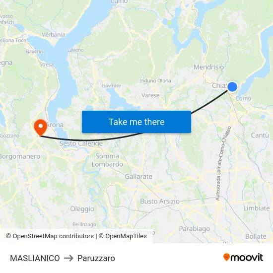 MASLIANICO to Paruzzaro map