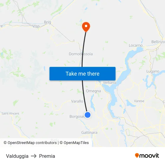 Valduggia to Premia map