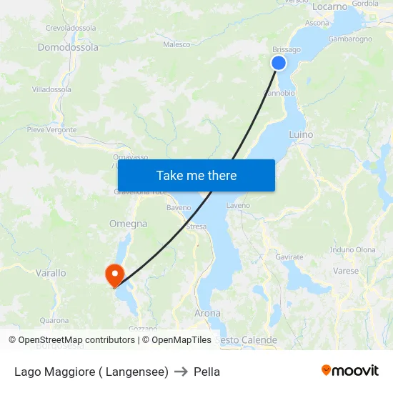 Lake Maggiore (Lake Constance) to Pella map