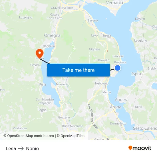 Lesa to Nonio map