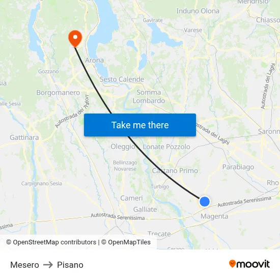 Mesero to Pisano map
