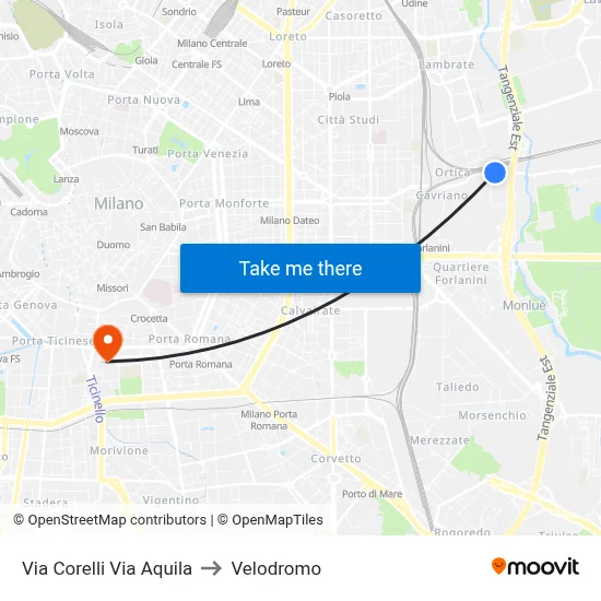 Corelli Street Aquila Street to Velodrome map