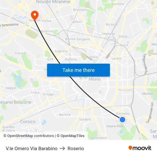 Homer Avenue Barabino Street to Roserio map