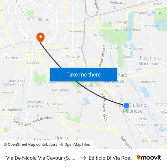 De Nicola Street Cavour Street (San Giuliano) to Roentgen Street Building map