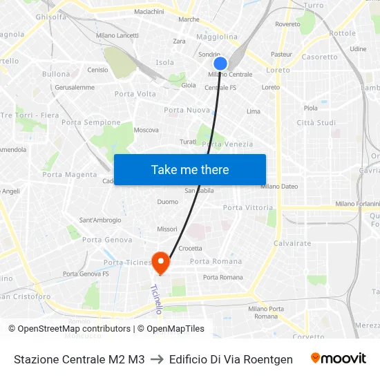 Central Station M2 M3 to Roentgen Street Building map