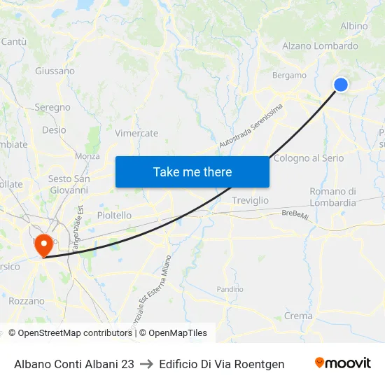 Albano Conti Albani 23 to Roentgen Street Building map
