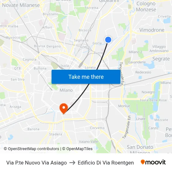New Bridge Street Via Asiago to Roentgen Street Building map