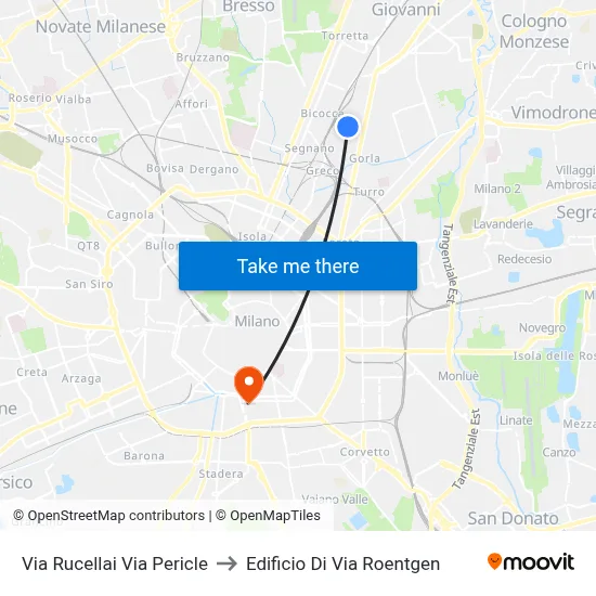 Rucellai Street Pericle Street to Roentgen Street Building map