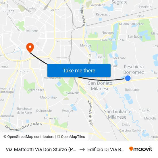 Via Matteotti Via Don Sturzo (Peschiera B.) to Roentgen Street Building map