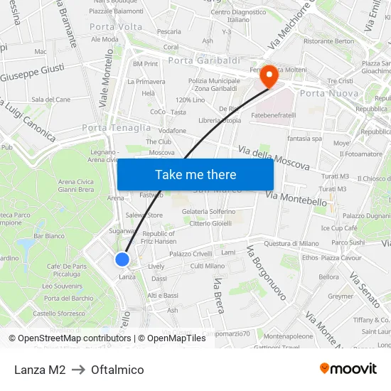 Lanza M2 to Ophthalmology map