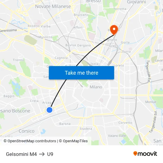 Gelsomini M4 to U9 map